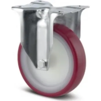 Dvoukolový ruční vozík Polyuretanové kolo UAR 125, pevné, plotna