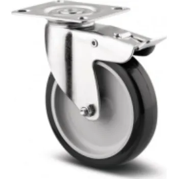 Dvoukolový ruční vozík Přístrojové kolečko PKP 100,otočné s brzdou,plotýnka