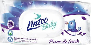 Dětský vlhčený ubrousek Linteo Baby Pure & Fresh 80 ks