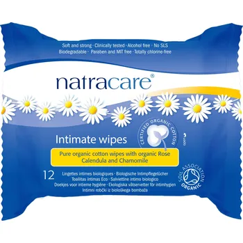 NatraCare Vlhčené ubrousky pro intimní hygienu 12 ks