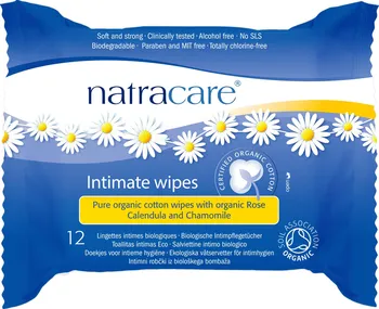 Intimní ubrousek NatraCare Vlhčené ubrousky pro intimní hygienu 12 ks