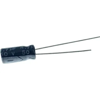 Kondenzátor Elektrolytický kondenzátor 4.7uF/50V 5x11mm 20%