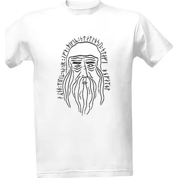 Tričko s potiskem WOTAN (ÓDIN) - SNOW pánské