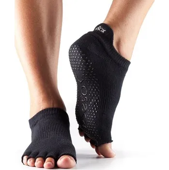 Dámské ponožky Ponožky na jógu bezprsté nízké černé, Velikost S (36 - 38,5)