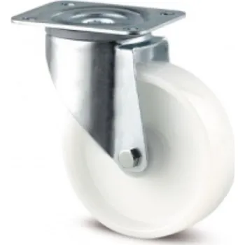 Dvoukolový ruční vozík Polyamidové kolo PKP 125, otočné, plotna