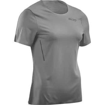 Běžecké oblečení CEP dámské běžecké tričko s krátkým rukávem - šedé Velikost textilu: XS