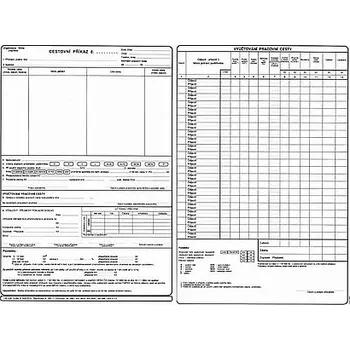 Tiskopis Cestovní příkaz A4 - s vyučtováním 100450