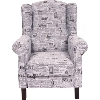 Křeslo LEONARDO vzor noviny