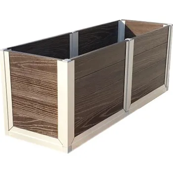 Květináč Perwood Květináč WPC Max - Tmavý Kaštan 800 x 275 x 305 mm