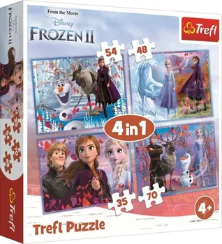 Puzzle Trefl Ledové království 2 Cesta do neznáma 4v1 207 dílků