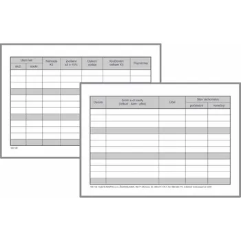 Tiskopis Kniha jízd soukromého podnikatele A5 100200