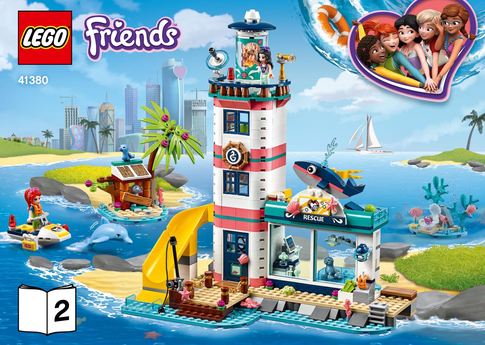 Návod na stavbu - druhá část LEGO Friends 41380 Záchranné centrum u ...