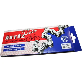 Řetěz na kolo Řetěz ČZ Velo 1/2"x1/8" + spojka, 116čl., pro 1-3 kolečko