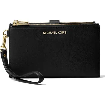 Peněženka Michael Kors Peněženka Adele Leather Smartphone Wristlet Black