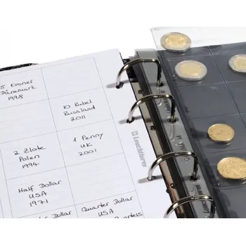 Poštovní známka Albové mezilisty k popisu OPTIMA - 15 políček, bílé