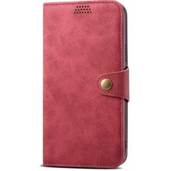 Pouzdro na mobilní telefon Lenuo Leather pro Samsung Galaxy A7 červené