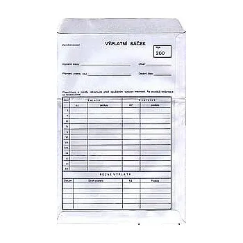 Tiskopis Výplatní sáček 080710
