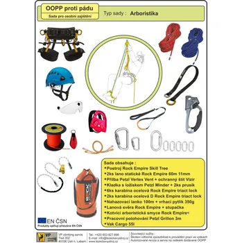 Úvazek Set OOPP - práce na stromech oranžová