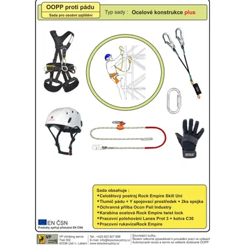 Úvazek Set OOPP - ocelové konstrukce plus XS - M