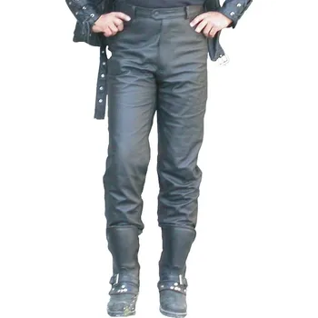 kalhoty KP kožené na chopper barva: černá, Velikost: 42