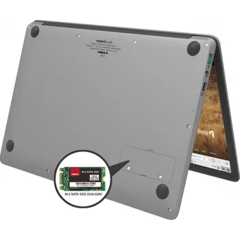 Slot pro M.2 SATA SSD disk Umax VisionBook 14We Plus