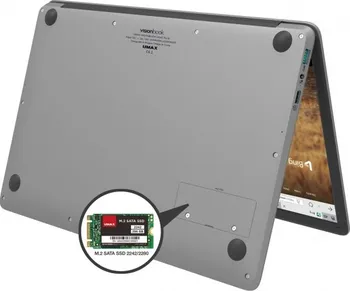 Slot pro M.2 SATA SSD disk Umax VisionBook 14We Plus