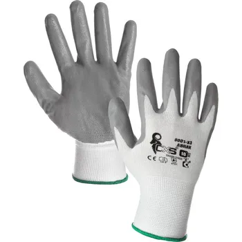 Pracovní rukavice CXS Abrak bílé/šedé