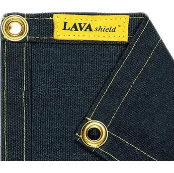 Závěs WELDAS Svářecí závěs s oky z černé skelné tkaniny 174 x 234 cm