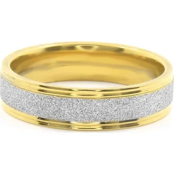 Prsten BRUNOshop.cz Prsten GOLD s pískováním III Velikost: 12 (EU: 66,5 - 68,5)