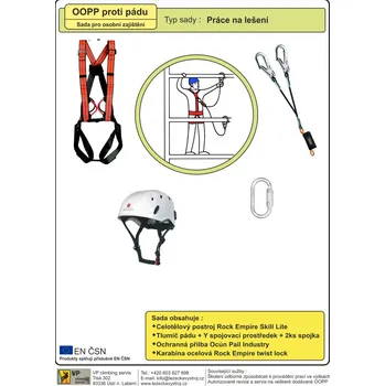 Úvazek Set OOPP - práce na lešení CAMP Safety Star červená