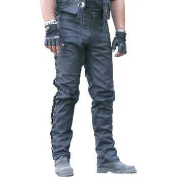 kalhoty KP-1 se šněrováním kožené barva: černá, Velikost: 34