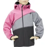 Bunda softshell Fantom BUN 0701 trojbarevná - černo šedý melír růžový melír 2023 Velikost: 164