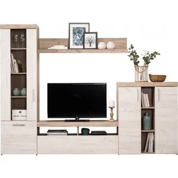 Obývací stěna Obývací stěna Miriam - dub bílý/dub šedý