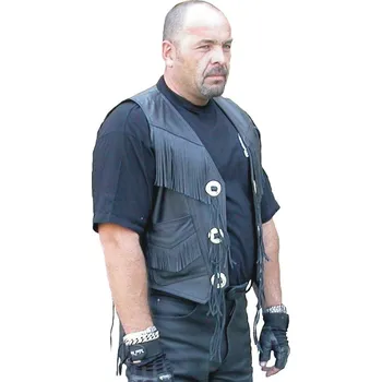 Pánská vesta Kožená vesta s třásněmi VP-2 Velikost: 52