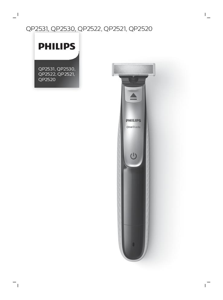 Manuál k produktu Philips OneBlade QP2520/20 - Zbozi.cz