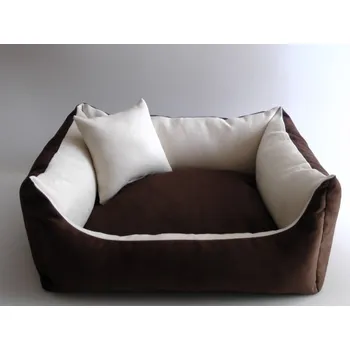 Pelíšek pro psa DELUXE Pelíšek pro psa - tmavě hnědá / tmavě hnědá / ecru