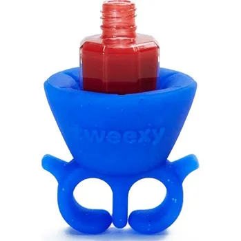 Žertovný předmět Tweexy - modrý držák na lak na nehty