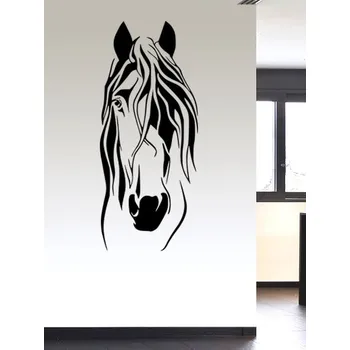 Samolepící dekorace Samolepka na zeď Hlava koně 2 (dekorace na zeď)