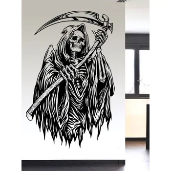 Samolepící dekorace Samolepka na zeď Smrtka (dekorace na zeď)