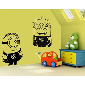 Samolepící dekorace Samolepka na zeď Mimoni (dekorace na zeď)