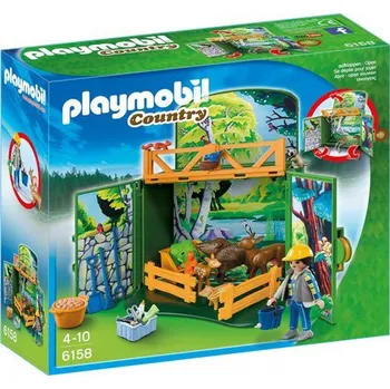 Stavebnice Playmobil Playmobil 6158 Zavírací box - Krmení lesní zvěře