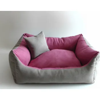 Pelíšek pro psa DELUXE Pelíšek pro psa - stříbrná / růžová / stříbrná