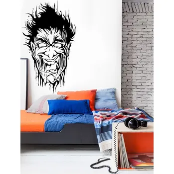 Samolepící dekorace Samolepka na zeď Hlava zombie (dekorace na zeď)