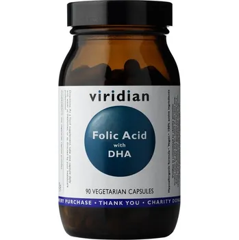 Viridian Folic Acid with DHA 90 kapslí