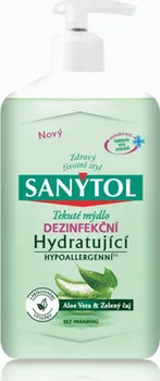 Mýdlo Sanytol Hydratující dezinfekční mýdlo Aloe Vera & Zelený čaj