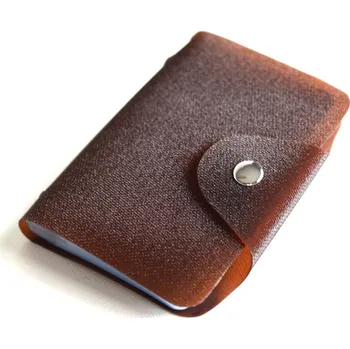 Peněženka BRIGHT Pouzdro na vizitky Hnědá/Třpitivý lesk (BR14-A002-93SYN)