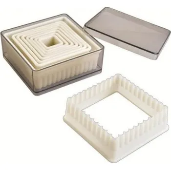 Vykrajovátko Ibili vykrajovátka čtverec vlnky set 9 ks