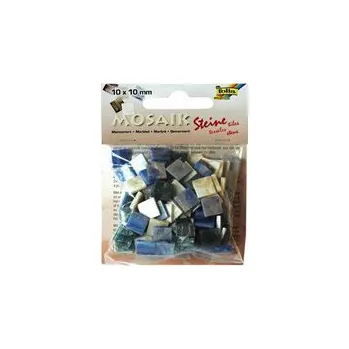 Mozaiková sada Mozaika odlehčená pryskyřicová10x10mm modrý mramor