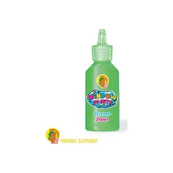 Speciální výtvarná barva Barvy na sklo, zelená (glitter) 20ml