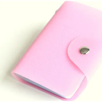 BRIGHT Pouzdro na vizitky Růžová/Třpitivý lesk (BR14-A002-20SYN)